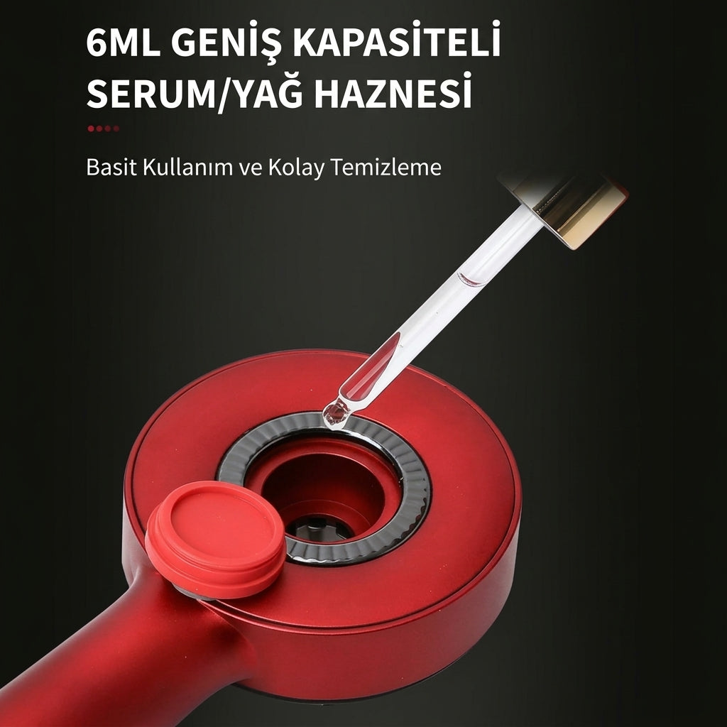 Redlly® Saç Derisi Masajlı Bakım Tarağı —Lazer Işığı + Serum Yağı Uyumlu